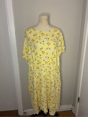 Old Navy Yellow with Flowers Dress